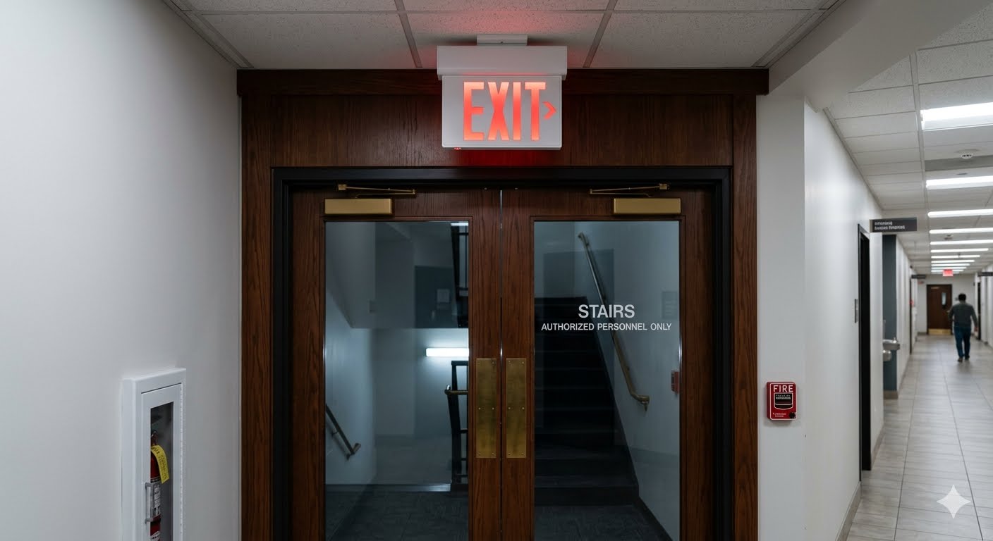 LED Exit Sign - Single Sided